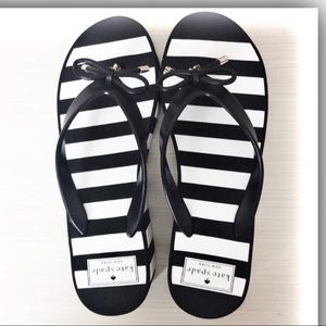 NWOT Kate Spade Wedge Flip Flops Size 8 Adorable!
